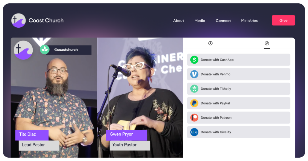 Nonprofit Livestreaming: Offer Various Donation Options