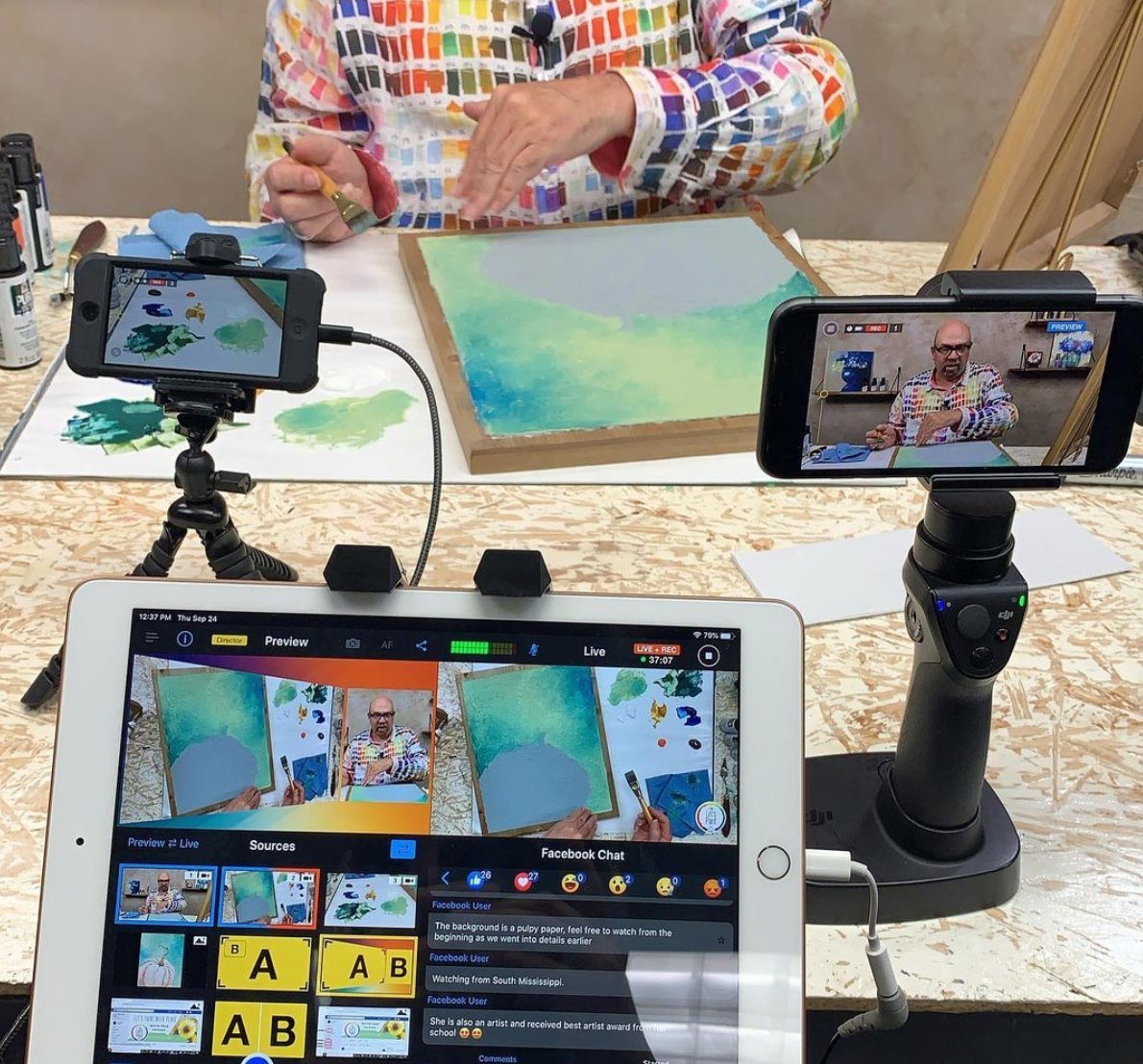 Streaming an Art Lesson