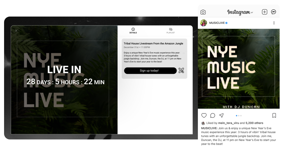 Livestream Promotion Mockup
