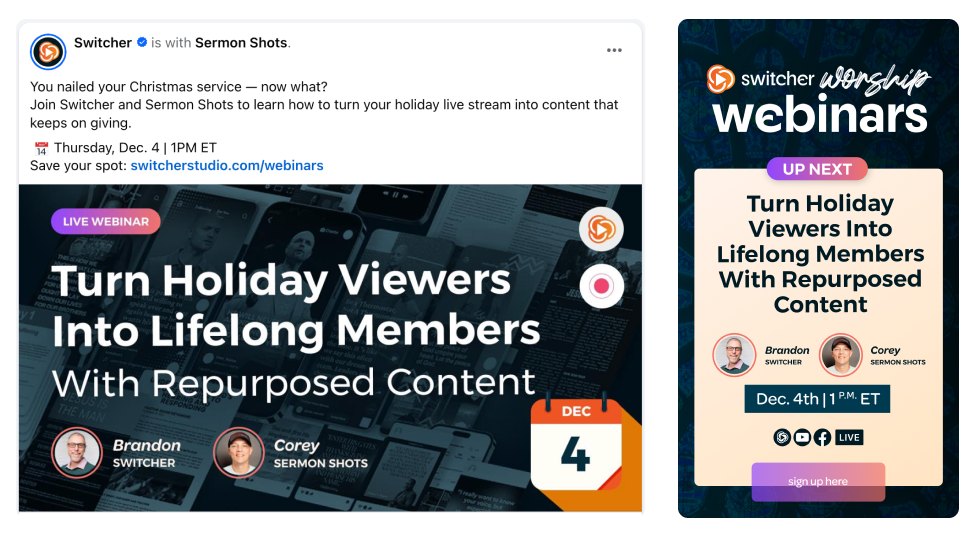 4- livestream promotion Switcher
