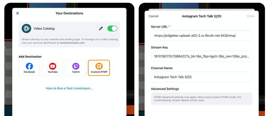 5- Switcher in app destinations page