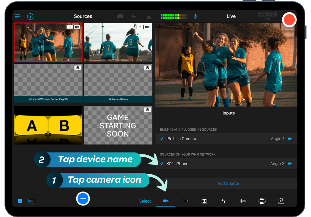 7- two camera streaming setup