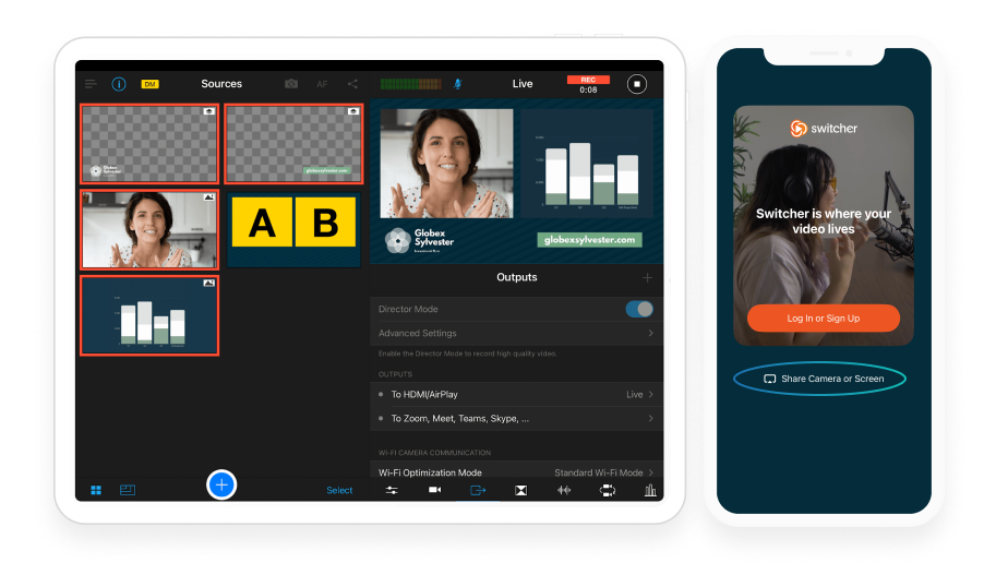 8- screen share