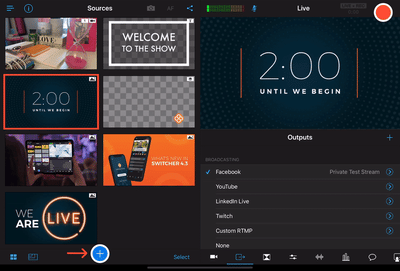 Adding prerecorded video to Switcher