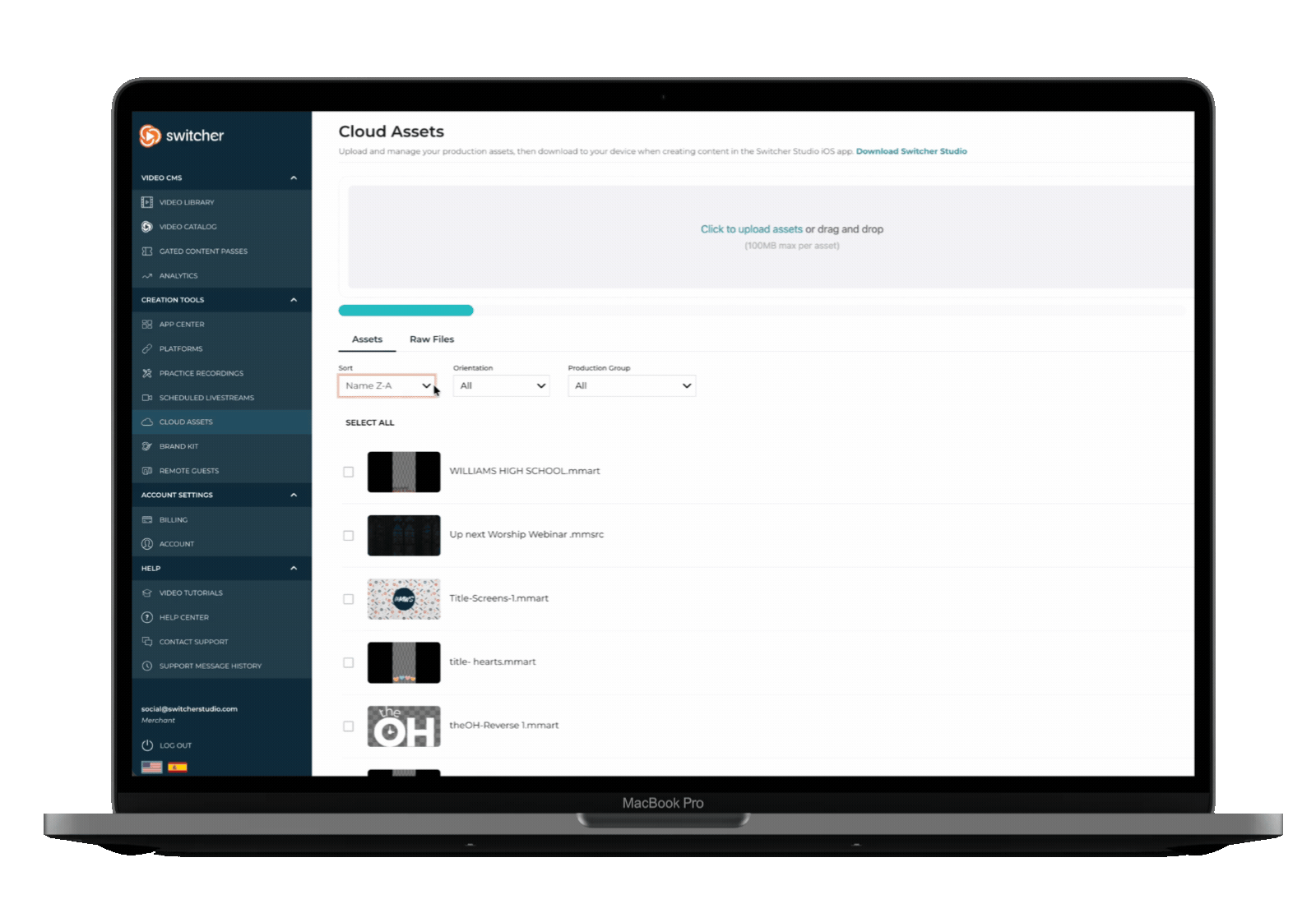 Cloud Assets - laptop
