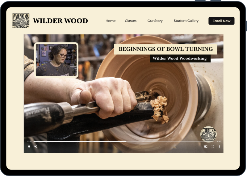 E-learning- Woodworking Ipad-1