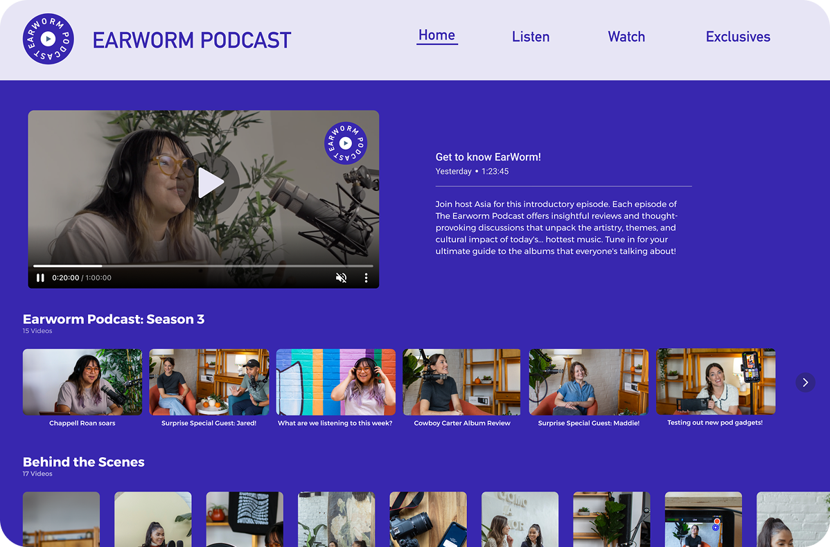 Embed podcast streams & video episodes in seconds