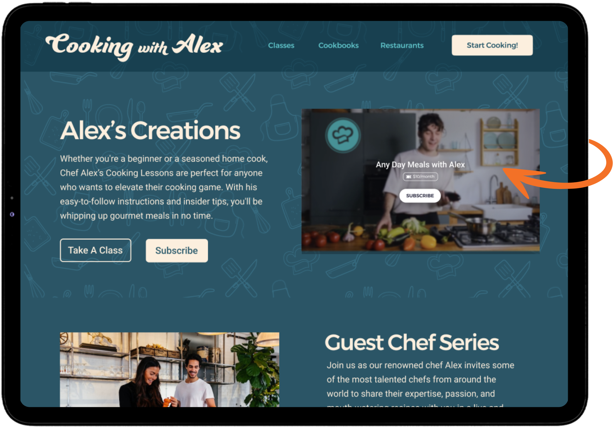 Go live on your website