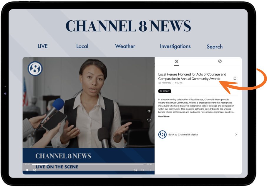 Go live on your website