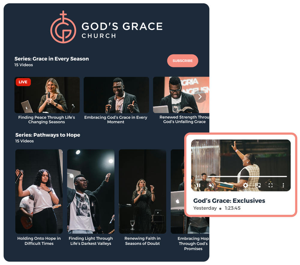 Grow attendance — online & in-person