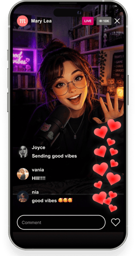 Ig Live- ai streamer stylized