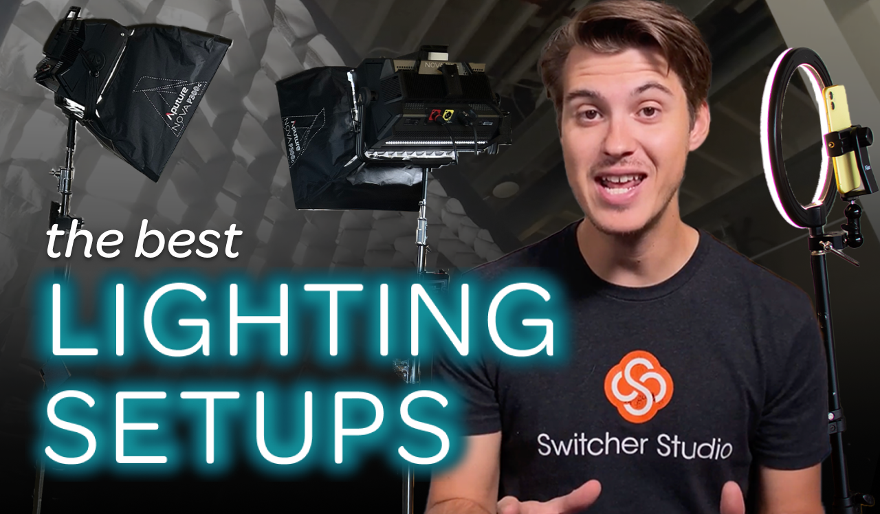 video thumbnail for long-form video about best lighting setups for video