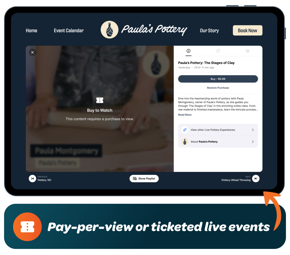 PPV or Ticketed Live Events
