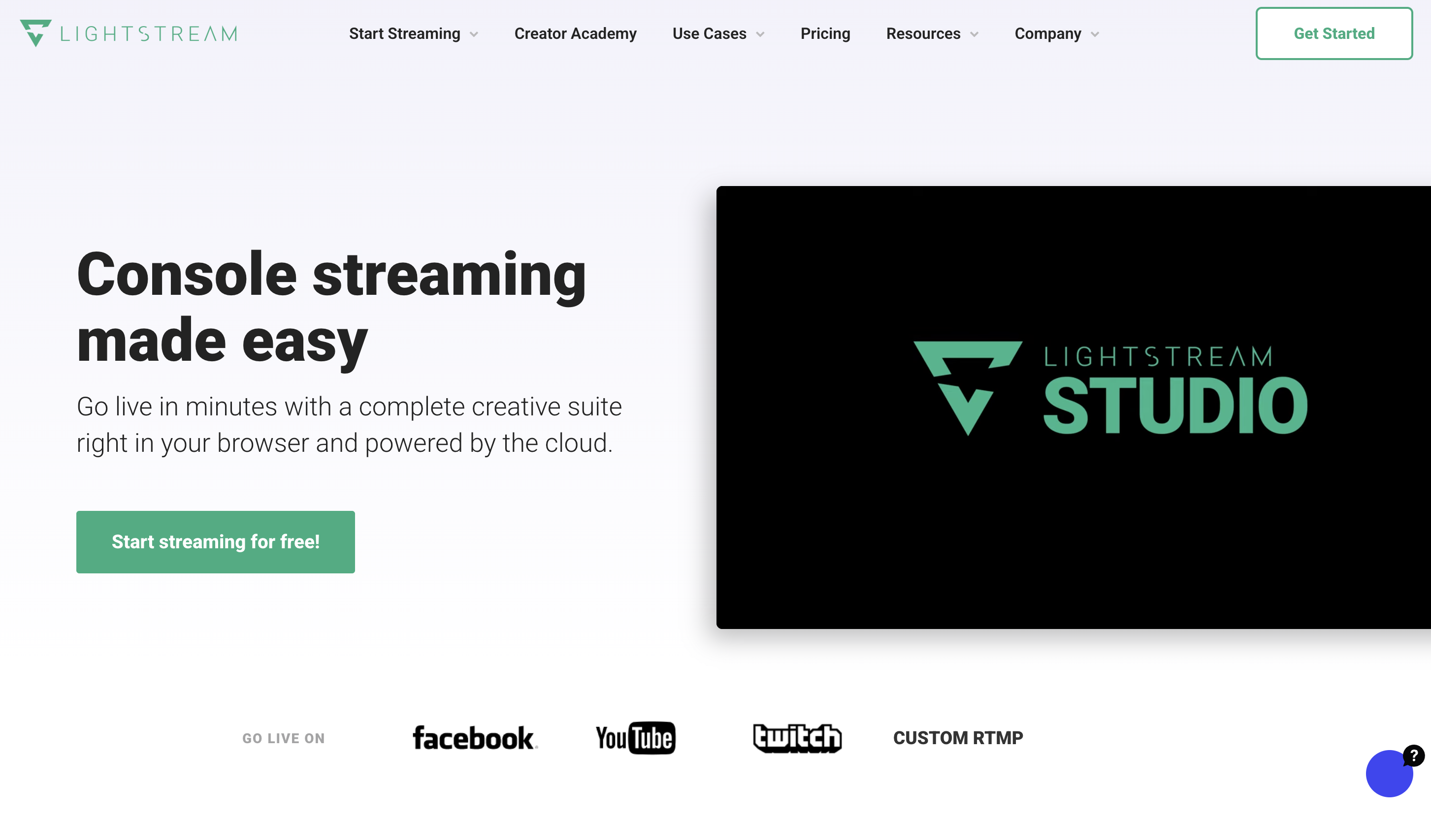 OBS Alternative: Lightstream Studio