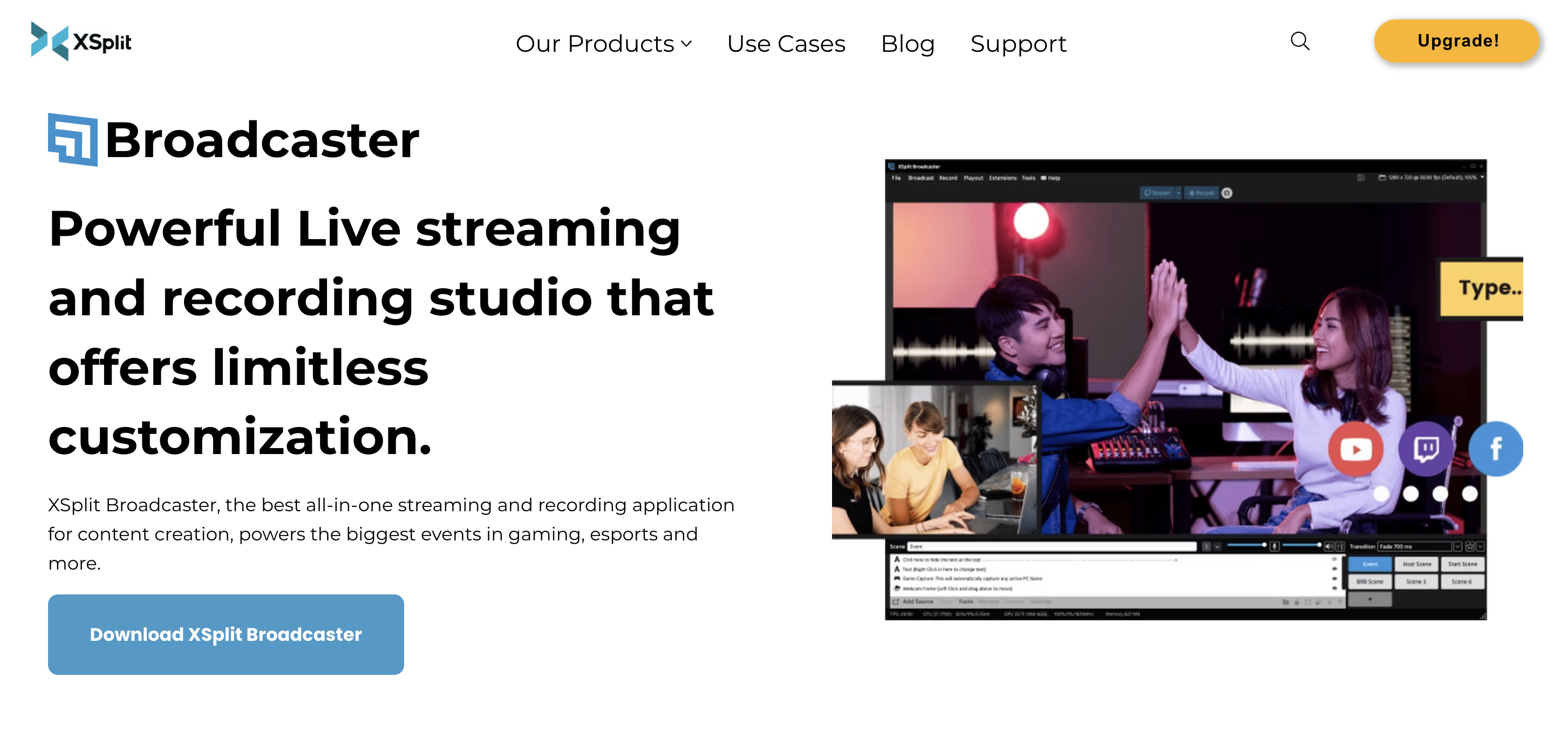 OBS Alternative: Xsplit Broadcaster