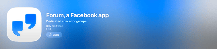 Facebook's Forum App Logo
