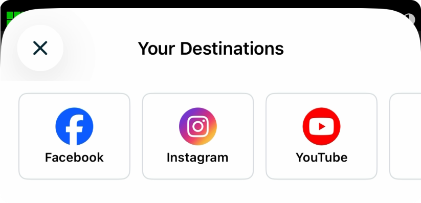 Switcher app destinations