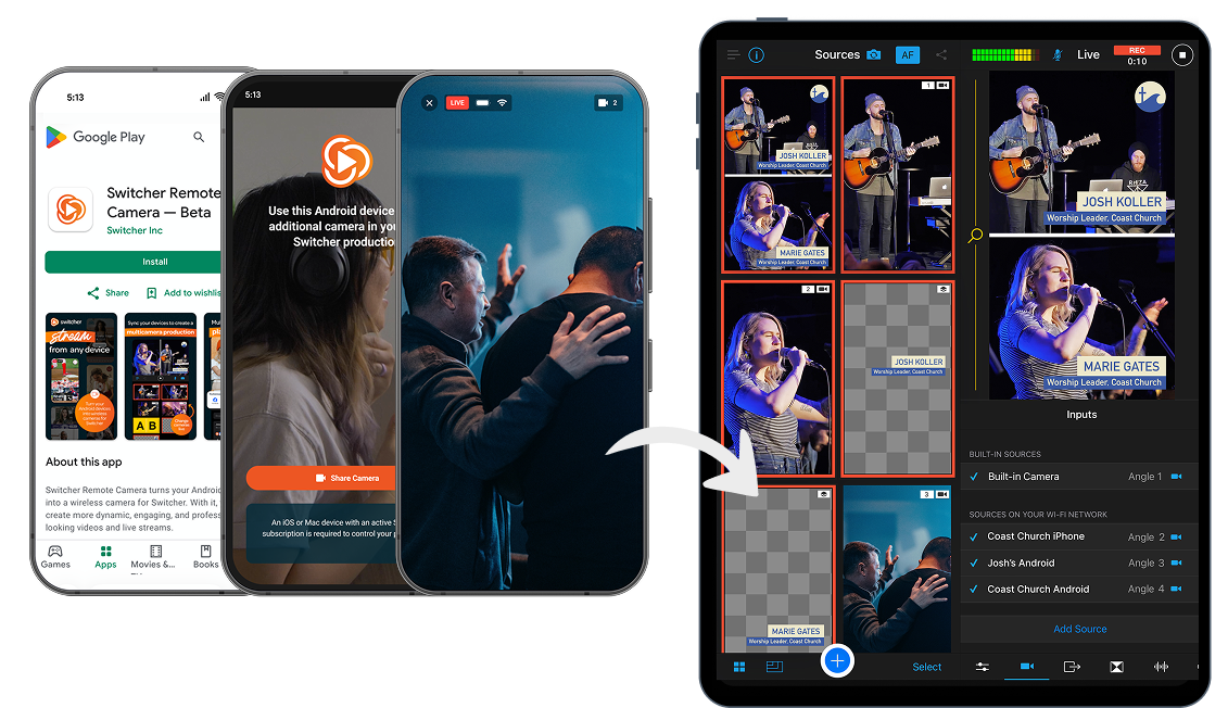 Use Any Android Device as a Wireless Camera for Live Streaming