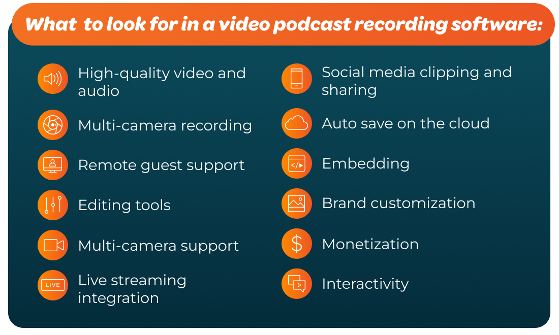 What to look for in video podcast recording software