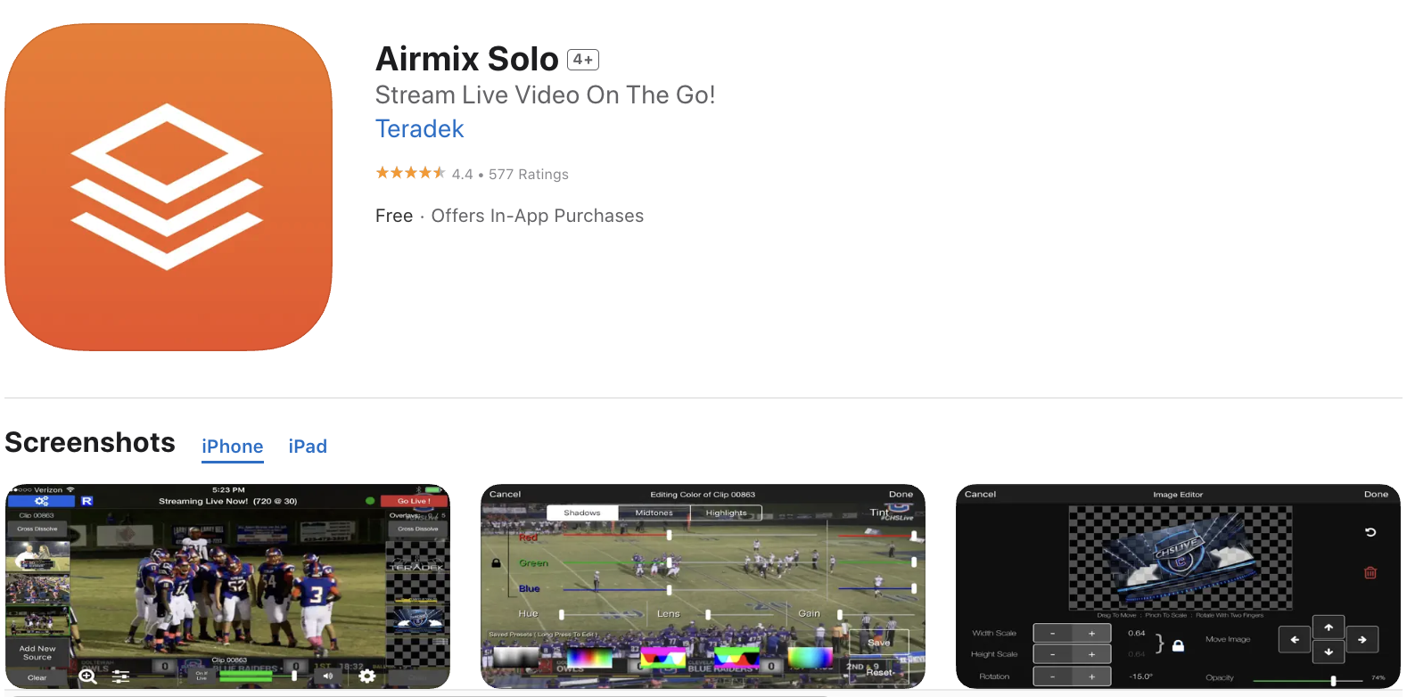 Airmix – iOS Live Streaming Apps