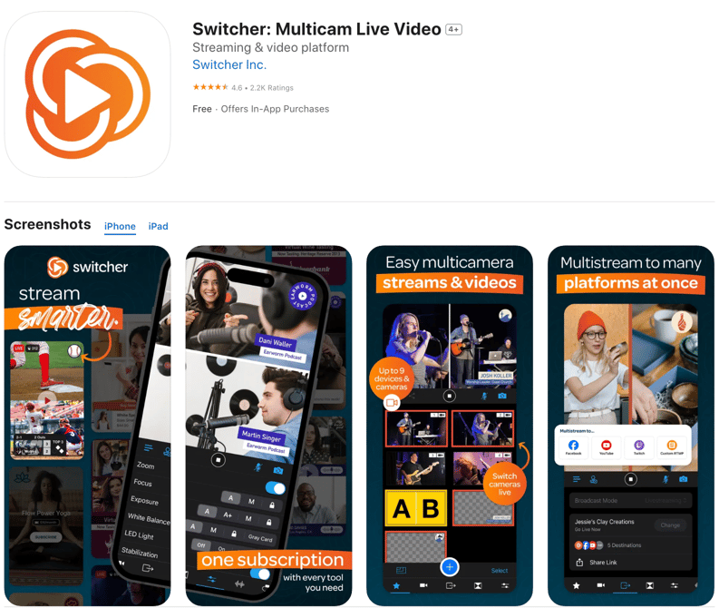Ios Multiple Screen Streaming 6 Best iOS Live Streaming Apps (& How to Choose)