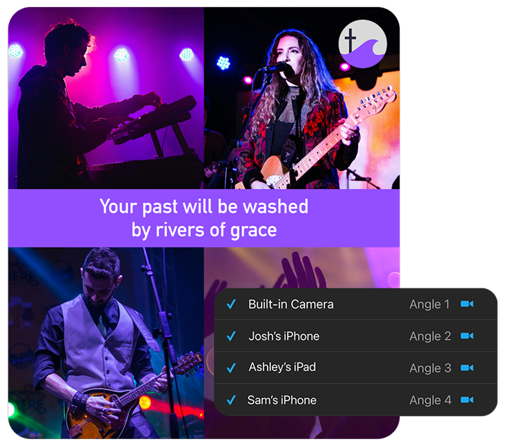 multicamera worship with NDI and Android