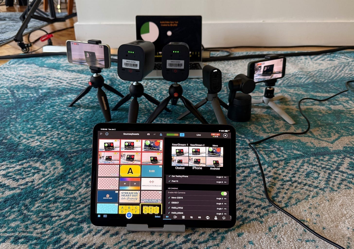 Switcher Studio Multicamera Setup with NDI Cameras