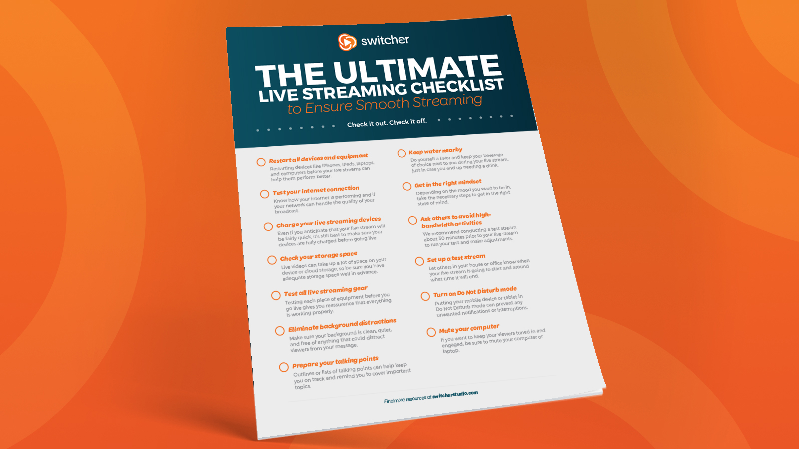 The Ultimate Live Streaming Checklist