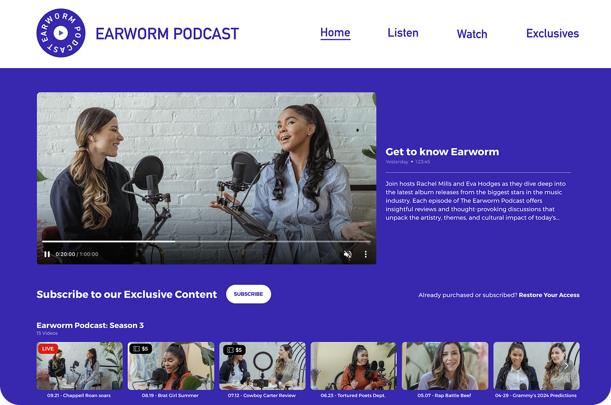 Own your podcast content
